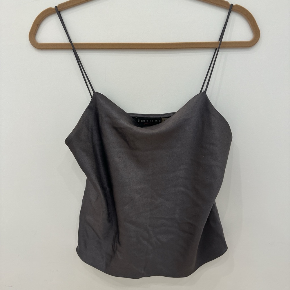 Silver Alice and Olivia Cami Top